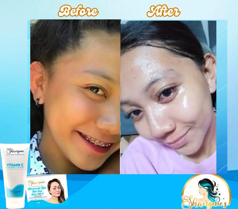 Shangme allin1 Sunscreen Moisturizer Collagen Peptide and Vitamin C (50ml)