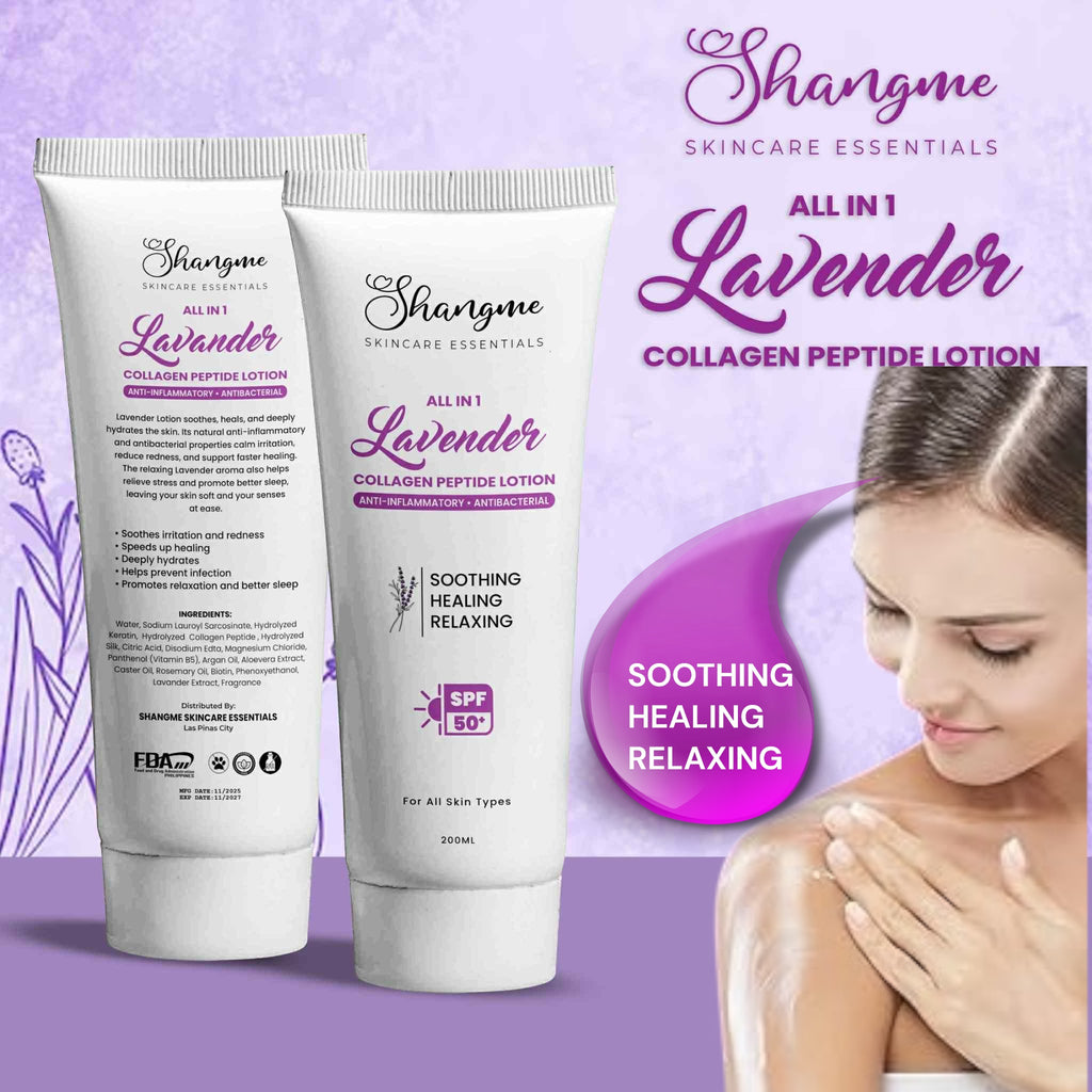 Lavender All in 1 Peptide Collagen Body Lotion for all skin types (200ml)