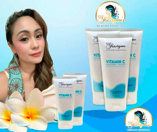 Shangme allin1 Sunscreen Moisturizer Collagen Peptide and Vitamin C