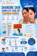 Shangme Skin Complete Care Bundle Set – Niacinamide Kojic Soap + Vitamin C Sunscreen Moisturizer + Lavender Collagen Peptide Lotion | Organic Skincare for Face & Body