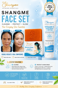 Shangme Face Set | Kojic Papaya Soap & SPF 50+ Sunscreen